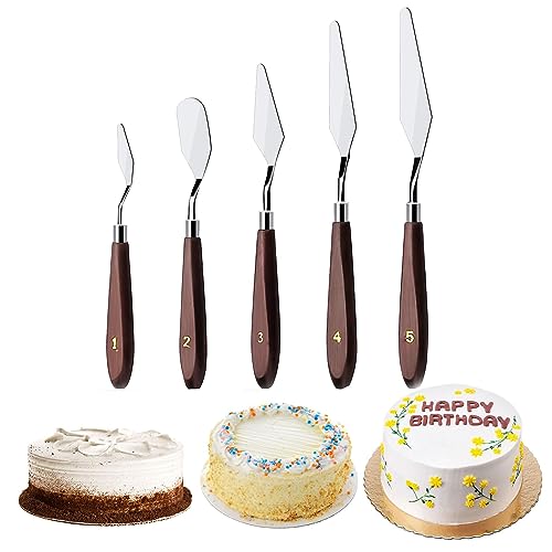 5 Stück Streichpalette Set Kuchen Creme Spachtel Gebäck Werkzeug Rührschaber Set Kuchen Dekorieren Schaber Tortenspachtel Cremespatel strukturpaste für Torte, Backen, Konditorei, Strukturpaste 5 Stück Streichpalette Set Kuchen Creme Spachtel Gebäck Werkzeug Rührschaber Set Kuchen Dekorieren Schaber Tortenspachtel Cremespatel strukturpaste für Torte, Backen, Konditorei, Strukturpaste von Wilsonzin