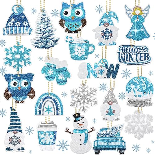 Wilsonzin 15 Stück 5D Weihnachten Diamond Painting Schlüsselanhänger Kit, Schneemann Diamant Painting Weihnachten Deko,DIY Doppelseitige Diamond Painting Weihnachten Deko Anhänger Set Wilsonzin 15 Stück 5D Weihnachten Diamond Painting Schlüsselanhänger Kit, Schneemann Diamant Painting Weihnachten Deko,DIY Doppelseitige Diamond Painting Weihnachten Deko Anhänger Set von Wilsonzin