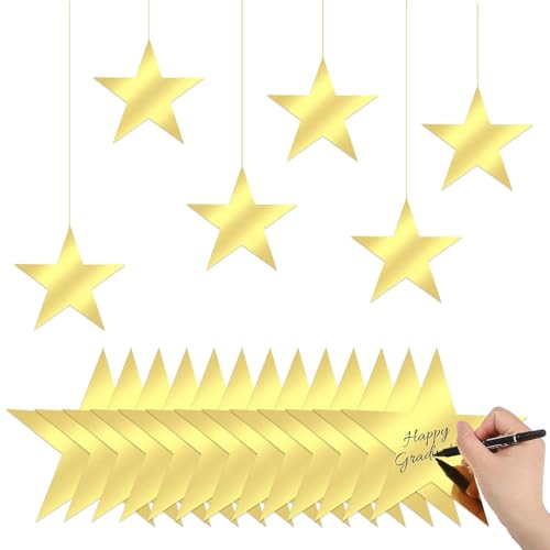 Wilsonzin 50 Stück Gold Star Cutouts Papier Sternausschnitten,Doppelseitige Stern Deko Stern Weihnachten Tischdeko,Konfetti Gold Stern Sticker für Geburtstag, Hochzeit Sterne Basteln - 15 cm Wilsonzin 50 Stück Gold Star Cutouts Papier Sternausschnitten,Doppelseitige Stern Deko Stern Weihnachten Tischdeko,Konfetti Gold Stern Sticker für Geburtstag, Hochzeit Sterne Basteln - 15 cm von Wilsonzin