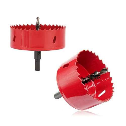 Wilsonzin Lochsäge 75mm,65mm,Bohraufsatz Lochbohrer aus Bi-Metall mit Trennbarem Bohrer Universal Lochsäge für Trockenbaumaterialien, Dünnes Metall, PVC-Platte, Gipskarton, Holzplatte von Wilsonzin