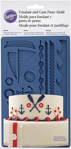 Wilton 409-7726 Fondantmatte, Silikon, blau, 19 x 12 x 1 cm Wilton 409-7726 Fondantmatte, Silikon, blau, 19 x 12 x 1 cm von Wilton