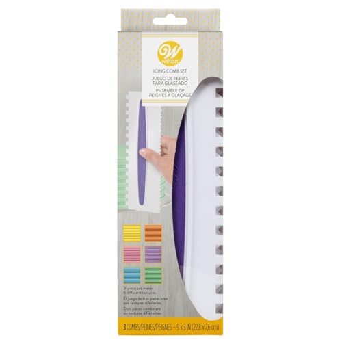 Wilton 417-1154 Icing-/ Buttercreme-Glätter-Kamm-Set, 3 Teile, Weiß Wilton 417-1154 Icing-/ Buttercreme-Glätter-Kamm-Set, 3 Teile, Weiß von Wilton