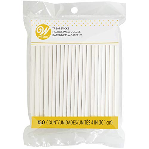 Wilton Cake Pop Stiel 150 Stück: Lollistiele Papier 10 cm Lang Papierstäbchen Lollipop Sticks für Cake Pops & Lollies - 10 cm von Wilton