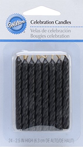Wilton Geburtstagskerzen, Schwarz, 24 Stück Wilton Geburtstagskerzen, Schwarz, 24 Stück von Wilton