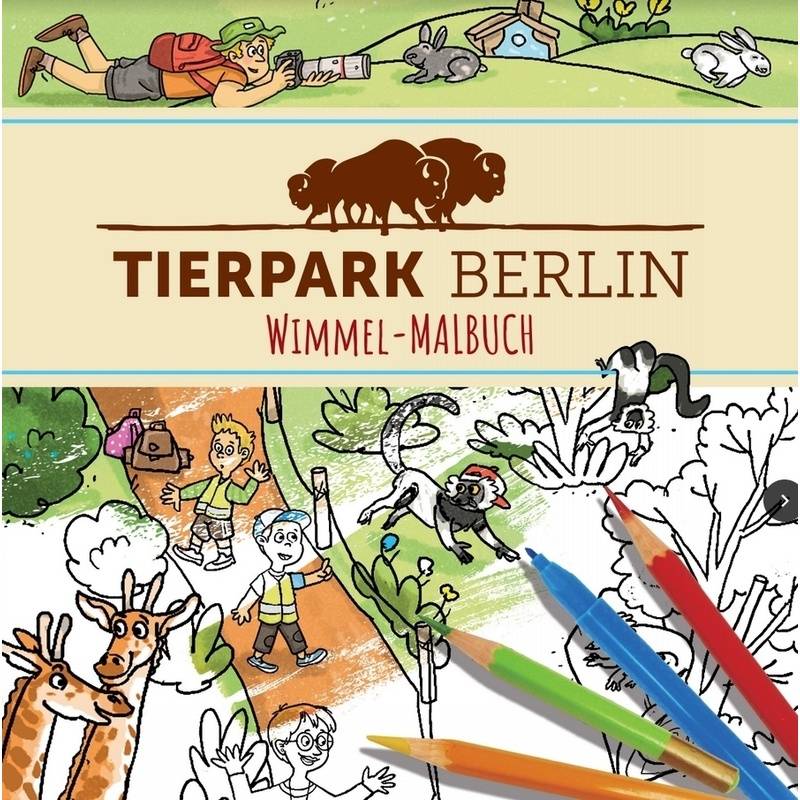 Tierpark Berlin Wimmel-Malbuch, Kartoniert (TB) von Wimmelbuchverlag