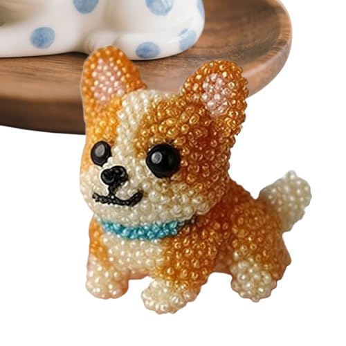 Wimnqie Hund Perlenstickerei Set - 3D Hundeform Perlenstickerei-Set | Bastelprojekt Zubehör mit Fäden für Tierliebhaber Frauen Mädchen Erwachsene Wimnqie Hund Perlenstickerei Set - 3D Hundeform Perlenstickerei-Set | Bastelprojekt Zubehör mit Fäden für Tierliebhaber Frauen Mädchen Erwachsene von Wimnqie