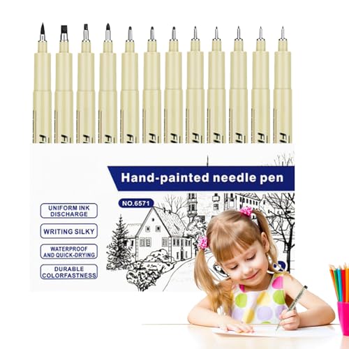 Wimnqie Kunst Zeichenstifte,Pigmentmarker Mit Feinspitze Und Hoher Deckkraft | Ergonomischer Vielseitiger Künstlerbedarf Für Kinder, Jugendliche & Schüler Wimnqie Kunst Zeichenstifte,Pigmentmarker Mit Feinspitze Und Hoher Deckkraft | Ergonomischer Vielseitiger Künstlerbedarf Für Kinder, Jugendliche & Schüler von Wimnqie
