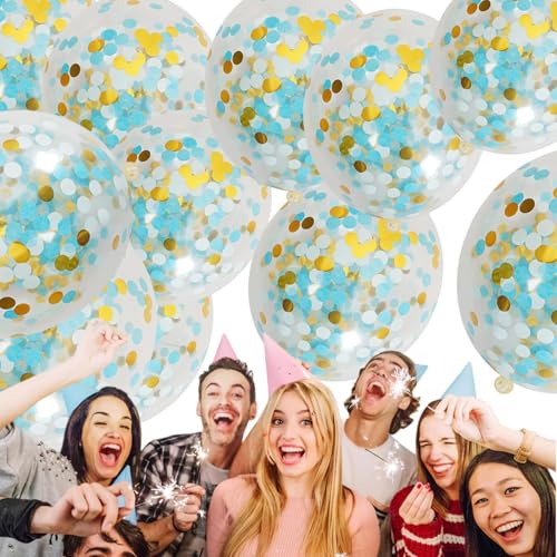 Wimnqie Luftballons mit goldenem Papier, goldene Konfetti-Luftballons - Latex-Partyballon 100 Stück 12 Zoll Konfetti-Ballons,Mehrfarbige Pailletten-Ballon-Partydekoration mit goldenem Papier für Wimnqie Luftballons mit goldenem Papier, goldene Konfetti-Luftballons - Latex-Partyballon 100 Stück 12 Zoll Konfetti-Ballons,Mehrfarbige Pailletten-Ballon-Partydekoration mit goldenem Papier für von Wimnqie