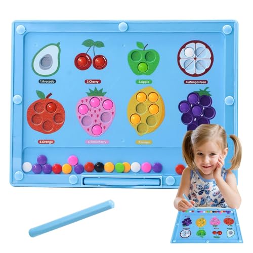 Wimnqie Magnetische Labyrinthplatine, Magnetfarbe und Zahlenlabyrinth | Vorschule Lernen Playset - Das Spiel der Fruchtfarbe Sortiert die Hand-Auge-Koordination, Feinmotorik für Mädchen Wimnqie Magnetische Labyrinthplatine, Magnetfarbe und Zahlenlabyrinth | Vorschule Lernen Playset - Das Spiel der Fruchtfarbe Sortiert die Hand-Auge-Koordination, Feinmotorik für Mädchen von Wimnqie