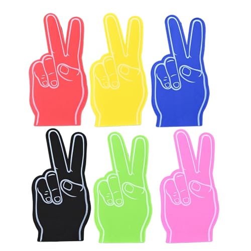 Wimnqie Schaumstoff Finger 6 Stück Hand Requisite Für Wettbewerbsspiele | Schaumstoff Finger Für Sport Für Basketball Baseball Fußball Fußballmannschaft Cheerleader Wimnqie Schaumstoff Finger 6 Stück Hand Requisite Für Wettbewerbsspiele | Schaumstoff Finger Für Sport Für Basketball Baseball Fußball Fußballmannschaft Cheerleader von Wimnqie