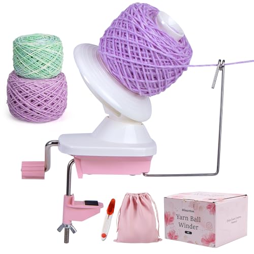 Winartton Garnwickler, Garnballwickler für Häkeln und Stricken, handbetriebener Wickler für Garnlagerung, Wollgarn, für Garnsammler, inklusive Scheren und Aufbewahrungstaschen Winartton Garnwickler, Garnballwickler für Häkeln und Stricken, handbetriebener Wickler für Garnlagerung, Wollgarn, für Garnsammler, inklusive Scheren und Aufbewahrungstaschen von Winartton