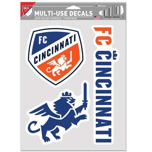 MLS FC Cincinnati Aufkleber Mehrzweckfächer 3er-Pack, Teamfarben, Einheitsgröße MLS FC Cincinnati Aufkleber Mehrzweckfächer 3er-Pack, Teamfarben, Einheitsgröße von Wincraft