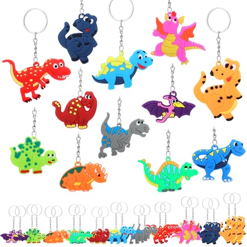 Wincredulous 24 Stück Drachen-Schlüsselanhänger-Set, bunt, niedlich, PVC-Dinosaurier-Schlüsselanhänger, Multipack, Dinosaurier-Schlüsselanhänger, Drachen, Partygeschenk für Frauen, Weihnachten Wincredulous 24 Stück Drachen-Schlüsselanhänger-Set, bunt, niedlich, PVC-Dinosaurier-Schlüsselanhänger, Multipack, Dinosaurier-Schlüsselanhänger, Drachen, Partygeschenk für Frauen, Weihnachten von Wincredulous
