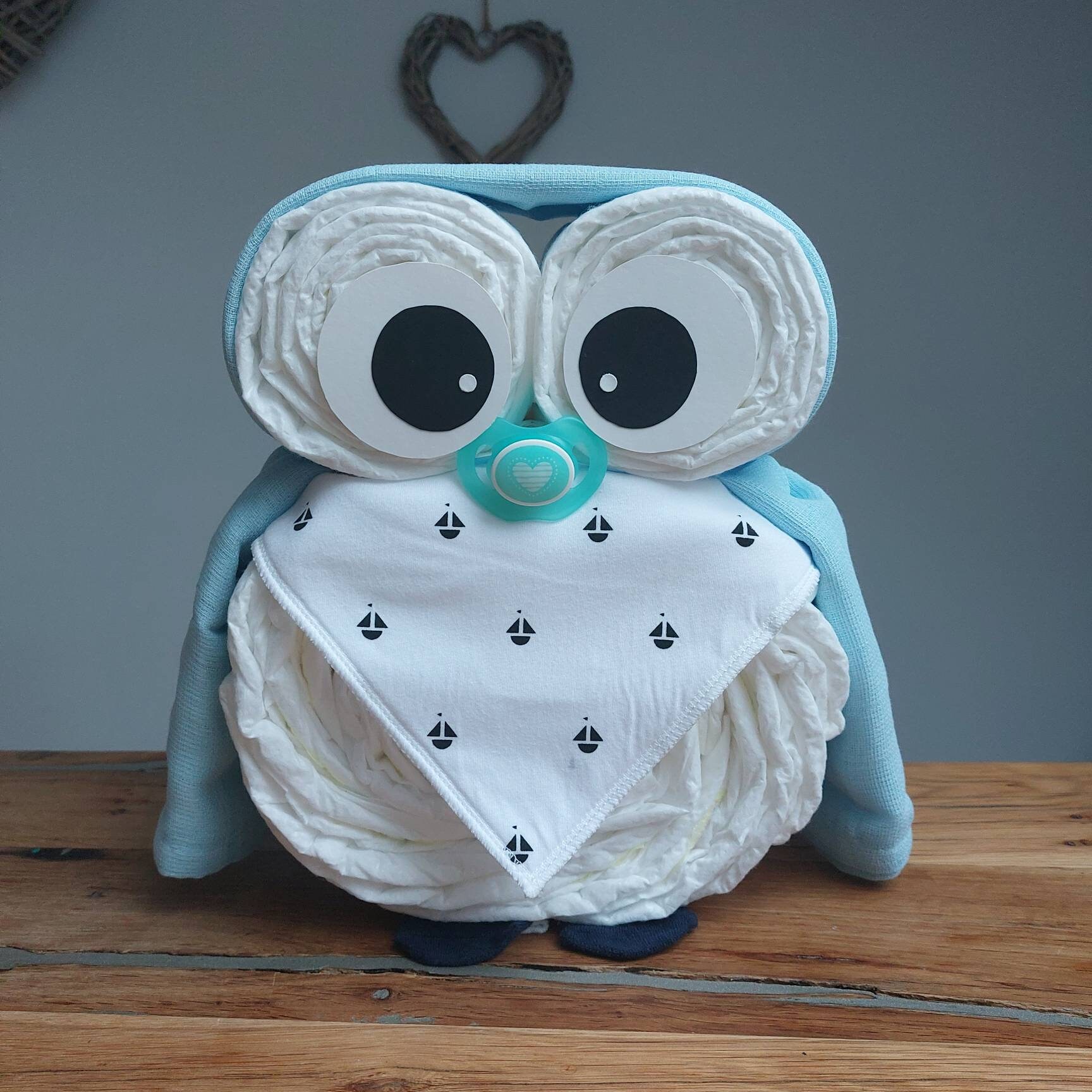 Süße Windeule Für Jungen-Einzigartiges Geschenk Zur Geburt Süße Windeule Für Jungen-Einzigartiges Geschenk Zur Geburt von WindelfeeGeschenke