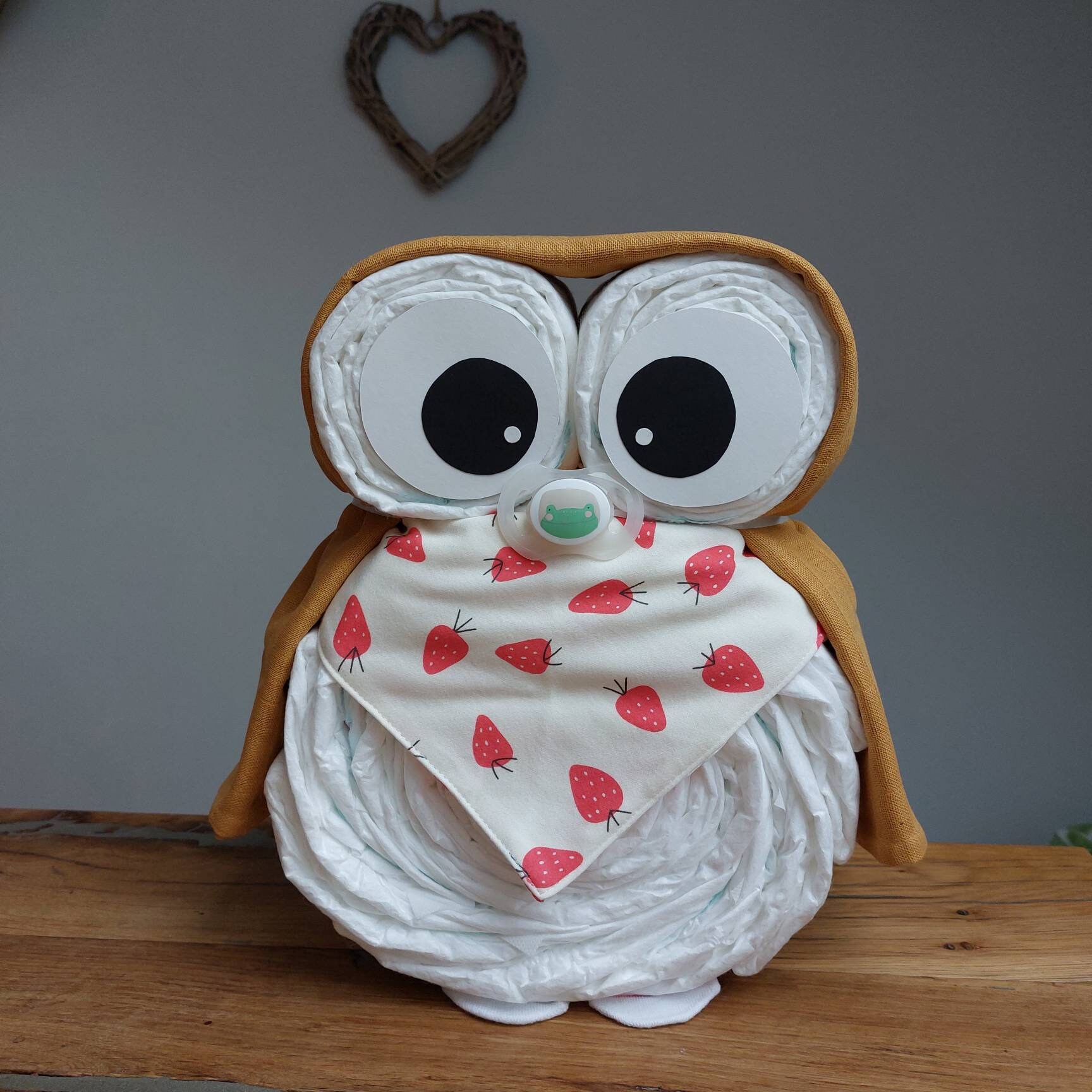 Windeleule Windeltorte-Geschenk Zur Geburt, Babyparty, Taufe Windeleule Windeltorte-Geschenk Zur Geburt, Babyparty, Taufe von WindelfeeGeschenke