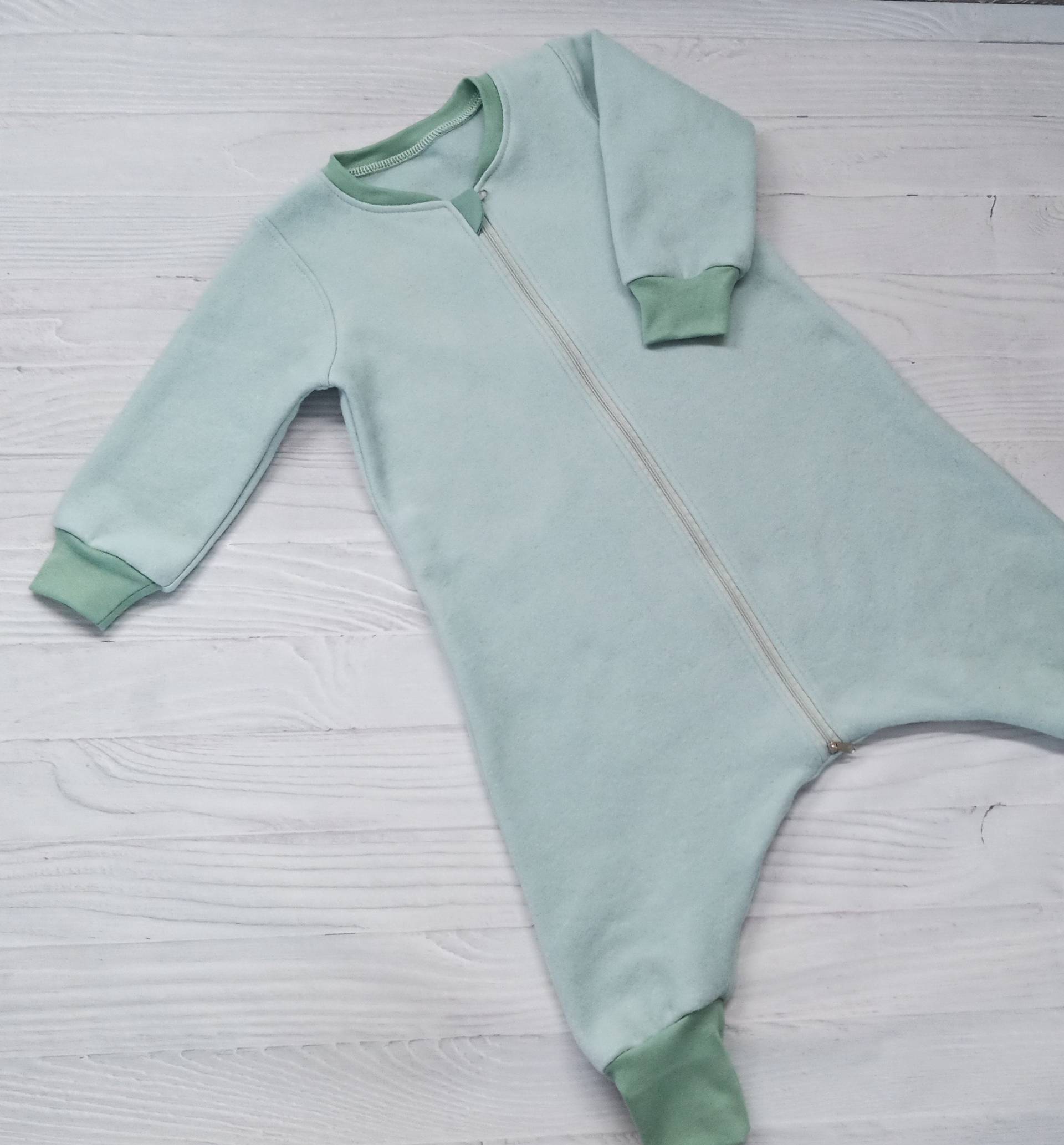 Schlafsack Mit Beinen-Eisblau/Babyschlafsack/Herbst/Winter Schlafsack Mit Beinen-Eisblau/Babyschlafsack/Herbst/Winter von WindelfreiShop