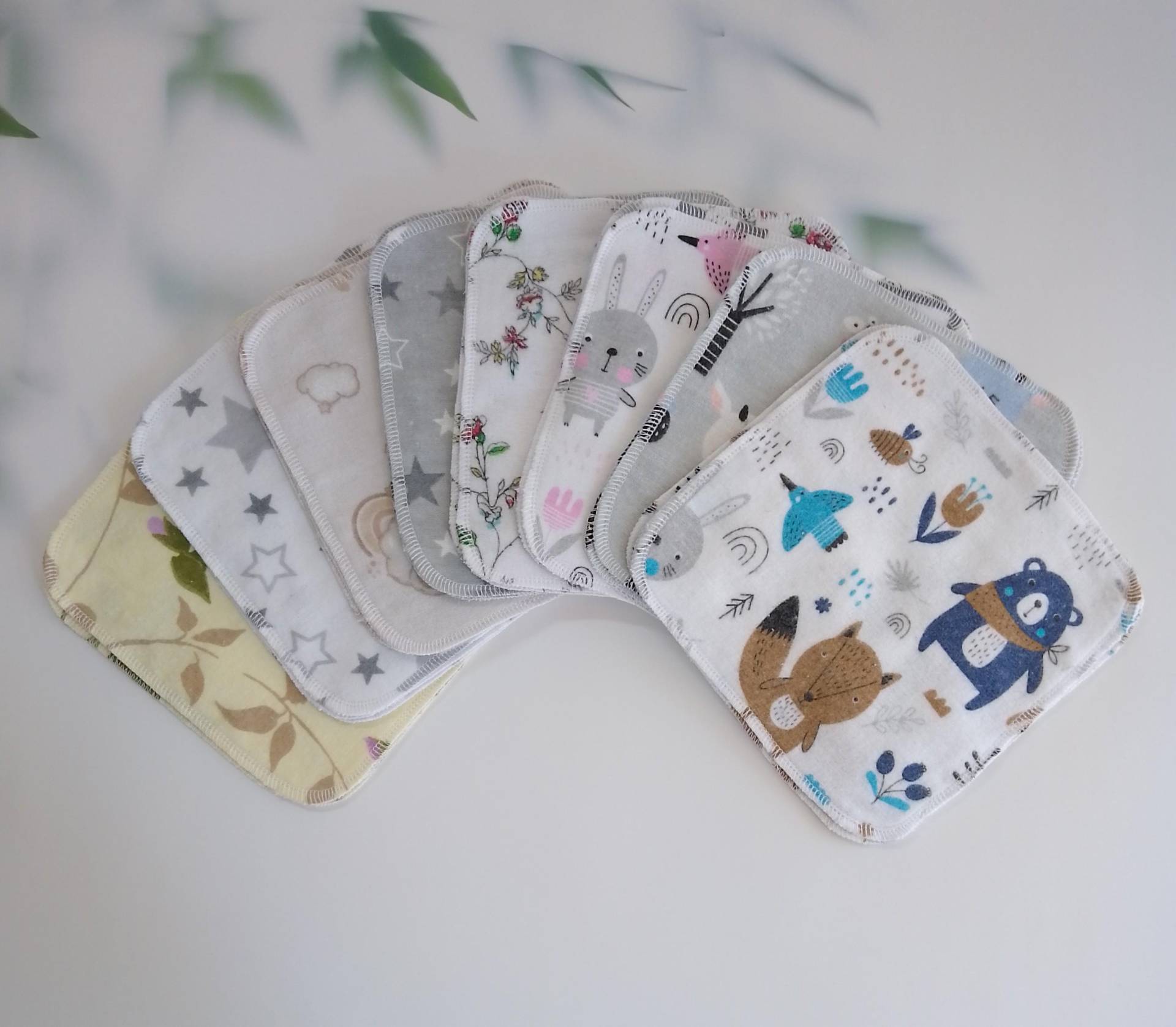 Waschlappen/Baumwolle Flanell/Spültuch/Lappen/Spüllappen/Babywaschlappen/Frottee/Baumwolle/Feuchttücher/ Kinder Waschlappen/Baumwolle Flanell/Spültuch/Lappen/Spüllappen/Babywaschlappen/Frottee/Baumwolle/Feuchttücher/ Kinder von WindelfreiShop
