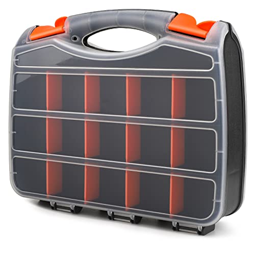 Schrauben Sortierkasten Organizer, Doppelseitige Kleinteilemagazin Sortierbox Groß mit Innenteiler Anpassbar, Sortierkasten Schrauben Aufbewahrungsboxen Leer Sortimentsbox Organisationsbox Kasten Schrauben Sortierkasten Organizer, Doppelseitige Kleinteilemagazin Sortierbox Groß mit Innenteiler Anpassbar, Sortierkasten Schrauben Aufbewahrungsboxen Leer Sortimentsbox Organisationsbox Kasten von Windfromort