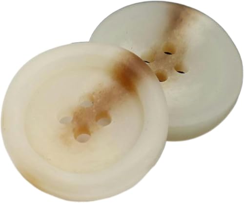 Harzknöpfe, rund, beige, Trenchcoat-Knöpfe, dekoratives Nähzubehör (Farbe: 21, 23 mm, 10 Stück) von Windmilne