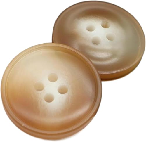Harzknöpfe, rund, beige, Trenchcoat-Knöpfe, dekoratives Nähzubehör (Farbe: 26, 18 mm, 10 Stück) von Windmilne