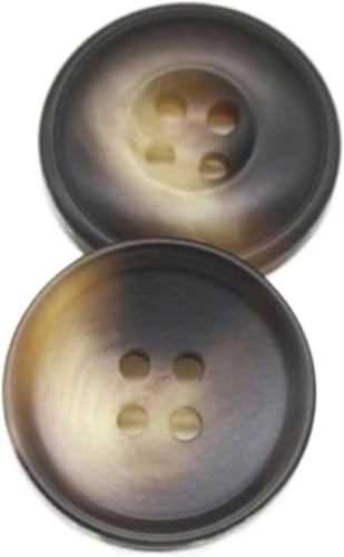 Knopf, schwarz-braun, Mantelknopf, Dekorationen, DIY-Bastelarbeiten, Farbe 8, 25 mm, 10 Stück, Farbe 6–30 mm, 10 Stück (Farbe 5, 27 mm, 10 Stück) von Windmilne