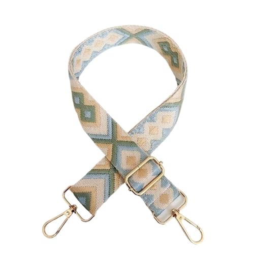 Windmilne Taschengurt, Geldbörsengurt, 3,8 cm, modisches Canvas-Gurtband, farbige Jacquard-Gurte, Crossbody-Gurt, Gürtelkette (Hellblau, Einheitsgröße) von Windmilne