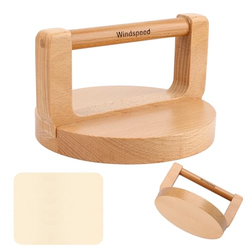Windspeed Holzblock für Druckherstellung, 12,7 cm, Blockdruck, Baren-Werkzeuge, Druck-Holzblock für Linolschnitt, Scrapbooking, Basteln, Prägewerkzeug mit Wischtuch von Windspeed