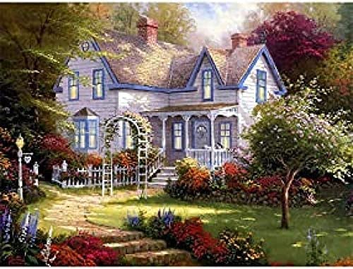 Wingkin Kreuzstich Stickpackungen Landschaft 11CT Erwachsene Sticken Set,DIY Stickbilder Vorgedruckt Kreuzstich für Anfänger Home Decor （40x50cm ） von Wingkin