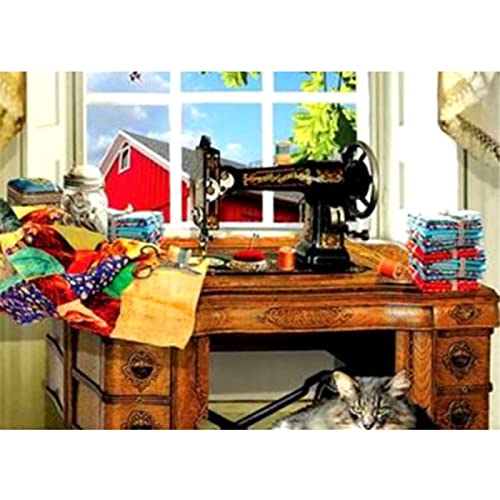 Wingkin Kreuzstich Stickpackungen Nähmaschine 11CT Erwachsene Sticken Set,DIY Stickbilder Vorgedruckt Kreuzstich für Anfänger Home Decor （40x50cm ） von Wingkin