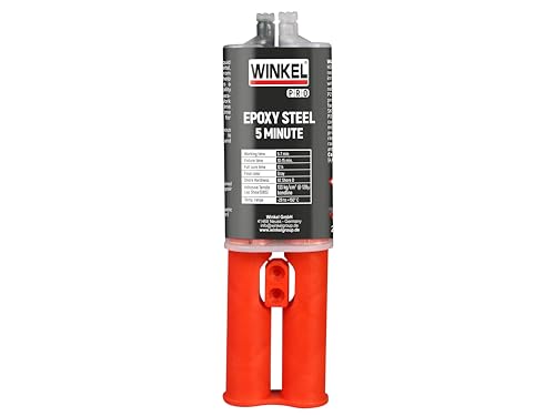 WINKEL PRO 5 MINUTE STEEL EPOXY 24 ML, Spritze, Stahl, Metall, Aluminium, 2-Komponenten Epoxidharz Klebstoff, Alleskleber, Holz, Stein, Kunststoff, Glas, Keramik Kleber WINKEL PRO 5 MINUTE STEEL EPOXY 24 ML, Spritze, Stahl, Metall, Aluminium, 2-Komponenten Epoxidharz Klebstoff, Alleskleber, Holz, Stein, Kunststoff, Glas, Keramik Kleber von Winkel
