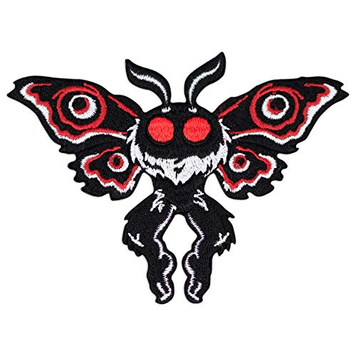 Winks For Days Mothman Cryptid Creature bestickter Aufnäher zum Aufbügeln von Winks For Days