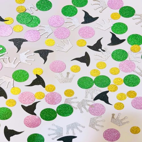 200 Stück Halloween-Party-Tischkonfetti, bunte Glitzerstreusel, Papier-Konfetti, Hexe, Süßes oder Saures, Streuung für Mottoparty-Zubehör, Dekorationen von Winmany