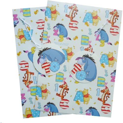 Disney Geschenkpapier Winnie Puuh, inklusive Geschenkanhänger von Winnie the Pooh