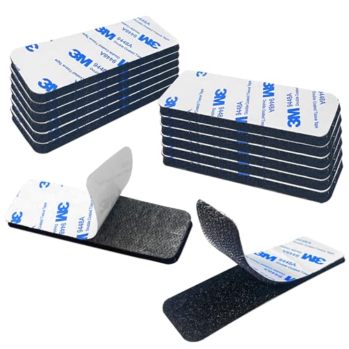 Extra starker doppelseitiger Kleber, schwarz, wiederverwendbares doppelseitiges Klebeband, 12 Stück, 3 x 10 cm, Klettbandquadrate für Teppiche, Haushalt Extra starker doppelseitiger Kleber, schwarz, wiederverwendbares doppelseitiges Klebeband, 12 Stück, 3 x 10 cm, Klettbandquadrate für Teppiche, Haushalt von Winsay
