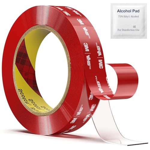 Winsay Doppelseitiges Klebeband, transparent, strapazierfähig, wasserfest, transparent, für Wand- und LED-Lichtleisten, 4,8 m Länge, 24 mm Breite, für Auto-, Heim- und Bürodekoration Winsay Doppelseitiges Klebeband, transparent, strapazierfähig, wasserfest, transparent, für Wand- und LED-Lichtleisten, 4,8 m Länge, 24 mm Breite, für Auto-, Heim- und Bürodekoration von Winsay