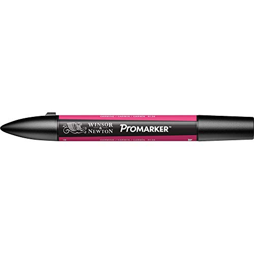 ProMarker Pantone Marker mit Doppelspitze (Spitze Dünn + Keilspitze) Winsor & Newton Letraset Pantoni, in 148 Farben, für Design, Manga, Comics, Illustrationen R156 - CARMINE von Winsor & Newton