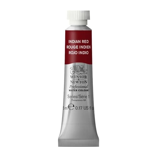 Winsor & Newton 0102317 Professional Aquarellfarbe, lebendige Wasserfarben in Künstlerqualität, hohe Farbbrillanz & Leuchtkraft, lichtecht, Archivqualität, 5ml Tube - Indischrot Winsor & Newton 0102317 Professional Aquarellfarbe, lebendige Wasserfarben in Künstlerqualität, hohe Farbbrillanz & Leuchtkraft, lichtecht, Archivqualität, 5ml Tube - Indischrot von Winsor & Newton