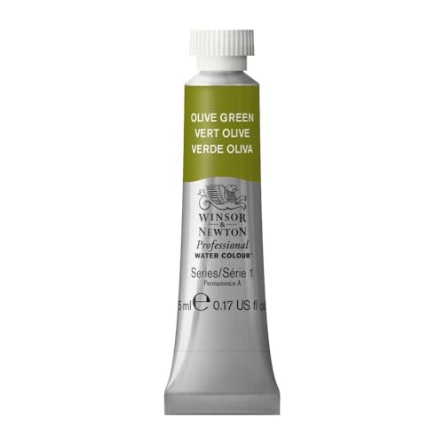 Winsor & Newton 0102447 Professional Aquarellfarbe, lebendige Wasserfarben in Künstlerqualität, hohe Farbbrillanz & Leuchtkraft, lichtecht, Archivqualität, 5ml Tube - Olivgrün Winsor & Newton 0102447 Professional Aquarellfarbe, lebendige Wasserfarben in Künstlerqualität, hohe Farbbrillanz & Leuchtkraft, lichtecht, Archivqualität, 5ml Tube - Olivgrün von Winsor & Newton
