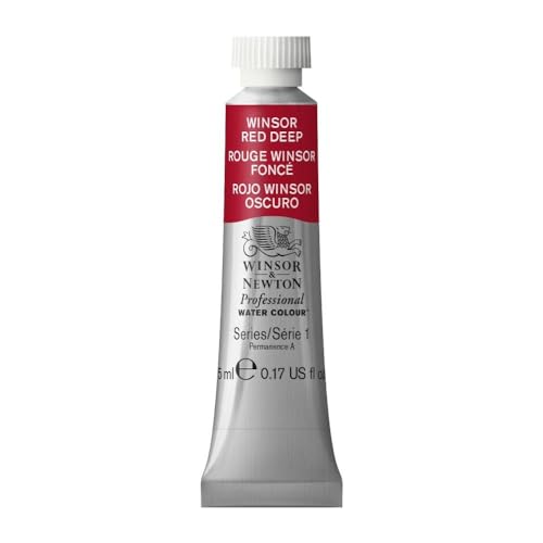 Winsor & Newton 0102725 Professional Aquarellfarbe, lebendige Wasserfarben in Künstlerqualität, hohe Farbbrillanz & Leuchtkraft, lichtecht, Archivqualität, 5ml Tube - Winsorrot dunkel Winsor & Newton 0102725 Professional Aquarellfarbe, lebendige Wasserfarben in Künstlerqualität, hohe Farbbrillanz & Leuchtkraft, lichtecht, Archivqualität, 5ml Tube - Winsorrot dunkel von Winsor & Newton