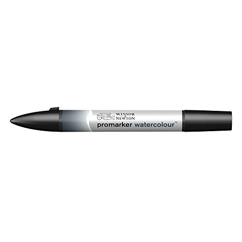 Winsor & Newton 0201465 Aquarellmarker - 2 Spitzen, Pinsel- und feiner Spitze, lichtecht, hochpigmentierte Aquarellfarben für Kalligrafie, Zeichnungen - Paynes Grau Winsor & Newton 0201465 Aquarellmarker - 2 Spitzen, Pinsel- und feiner Spitze, lichtecht, hochpigmentierte Aquarellfarben für Kalligrafie, Zeichnungen - Paynes Grau von Winsor & Newton