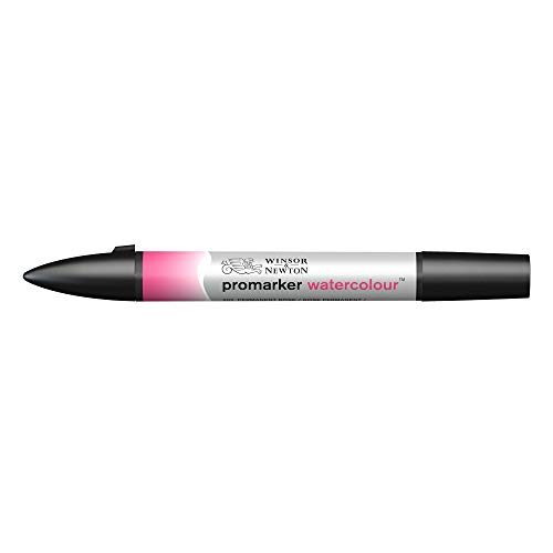 Winsor & Newton 0201502 Aquarellmarker - 2 Spitzen, Pinsel- und feiner Spitze, lichtecht, hochpigmentierte Aquarellfarben für Kalligrafie, Zeichnungen - Permanentrosa Winsor & Newton 0201502 Aquarellmarker - 2 Spitzen, Pinsel- und feiner Spitze, lichtecht, hochpigmentierte Aquarellfarben für Kalligrafie, Zeichnungen - Permanentrosa von Winsor & Newton