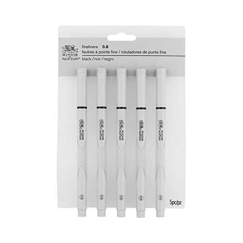 Winsor & Newton 0290082 Fineliner Set, 5 Pigment Liner für exakte Linien und Outlines, hohe Qualität, Pigmenttinte, dokumentenecht, lichtbeständig Linenbreite, 0,8 mm Winsor & Newton 0290082 Fineliner Set, 5 Pigment Liner für exakte Linien und Outlines, hohe Qualität, Pigmenttinte, dokumentenecht, lichtbeständig Linenbreite, 0,8 mm von Winsor & Newton
