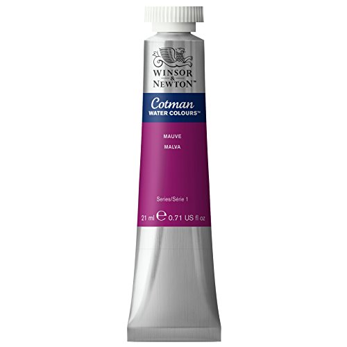 Winsor & Newton 0308398 Cotman Aquarellfarbe mit ausgezeichneter Transparenz, Farbkraft und Verarbeitungseigenschaften, Wasserfarbe 21ml Tube - Malve von Winsor & Newton