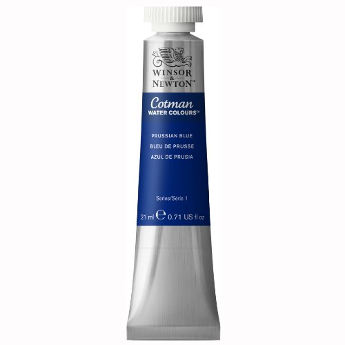 Winsor & Newton 0308538 Cotman Aquarellfarbe mit ausgezeichneter Transparenz, Farbkraft und Verarbeitungseigenschaften, Wasserfarbe 21ml Tube - Preußischblau Winsor & Newton 0308538 Cotman Aquarellfarbe mit ausgezeichneter Transparenz, Farbkraft und Verarbeitungseigenschaften, Wasserfarbe 21ml Tube - Preußischblau von Winsor & Newton