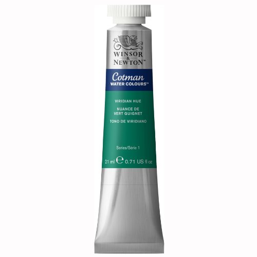 Winsor & Newton 0308696 Cotman Aquarellfarbe mit ausgezeichneter Transparenz, Farbkraft und Verarbeitungseigenschaften, Wasserfarbe 21ml Tube - Viridian Farbton Winsor & Newton 0308696 Cotman Aquarellfarbe mit ausgezeichneter Transparenz, Farbkraft und Verarbeitungseigenschaften, Wasserfarbe 21ml Tube - Viridian Farbton von Winsor & Newton