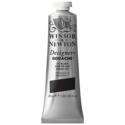 Winsor & Newton 0614335 Designers Gouache, feinste künstlerfarbe, 37ml Tube, Deckend, hochwertige Pigmente, jetschwarz Winsor & Newton 0614335 Designers Gouache, feinste künstlerfarbe, 37ml Tube, Deckend, hochwertige Pigmente, jetschwarz von Winsor & Newton