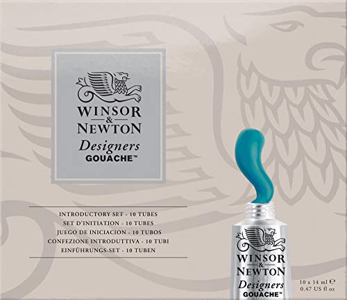 Winsor & Newton 0690173 Designers Gouache, feinste Künstlerfarbe, Einführungsset 10 Farben in 14ml Tuben Winsor & Newton 0690173 Designers Gouache, feinste Künstlerfarbe, Einführungsset 10 Farben in 14ml Tuben von Winsor & Newton