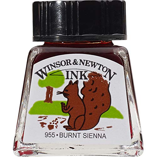 Winsor & Newton 1005074 Drawing Inks - Zeichentusche für Kalligraphen, Illustratoren, Grafikern, Künstler - wasserbeständige Farben, herrvorragender Transparenz, 14ml Flasche - Siena gebrannt Winsor & Newton 1005074 Drawing Inks - Zeichentusche für Kalligraphen, Illustratoren, Grafikern, Künstler - wasserbeständige Farben, herrvorragender Transparenz, 14ml Flasche - Siena gebrannt von Winsor & Newton