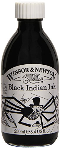 Winsor & Newton 1040030 Drawing Inks - Zeichentusche für Kalligraphen, Illustratoren, Grafikern, Künstler - wasserbeständige Farben, herrvorragender Transparenz, 250ml Flasche - Schwarz Winsor & Newton 1040030 Drawing Inks - Zeichentusche für Kalligraphen, Illustratoren, Grafikern, Künstler - wasserbeständige Farben, herrvorragender Transparenz, 250ml Flasche - Schwarz von Winsor & Newton