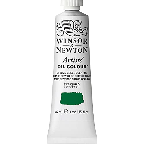 Winsor & Newton 1214147 Artists Ölfarbe - 37ml Tube, Künstler - Ölfarbe mit höchstmöglicher Pigmentierung, höchste Lichtechtheit - Chromgrün Dunkel Farbton von Winsor & Newton